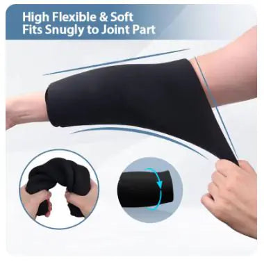 Elbow Ice Pack & Compression Sleeve for Pain Relief